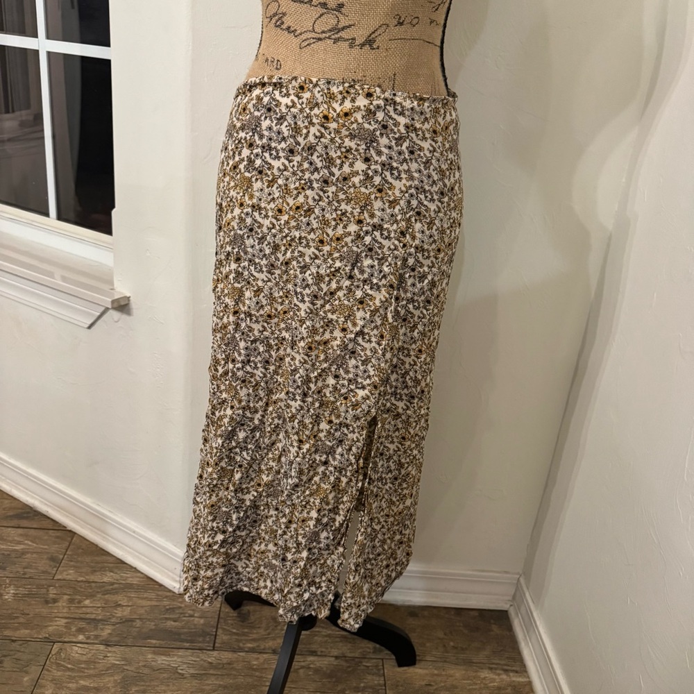 Floral Midi Skirt